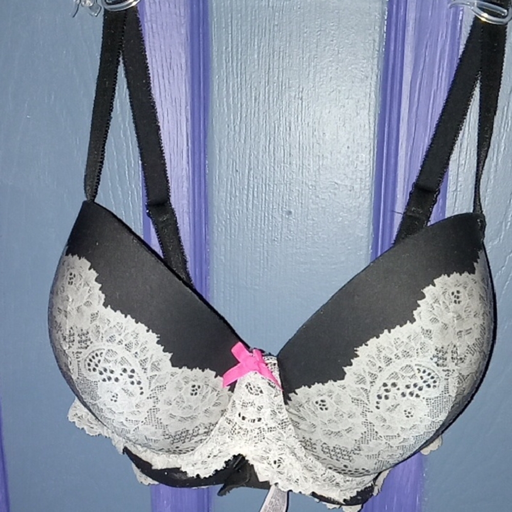 Elegant Black and White Bra